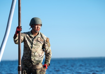 Members of the 45th Civil Engineer Squadron compete in Readiness Challenge X