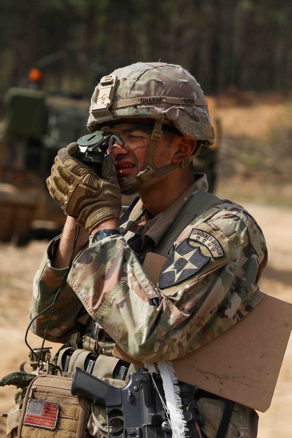 Soldiers train for the Expert Soldier, Infantry, Medical Badge.