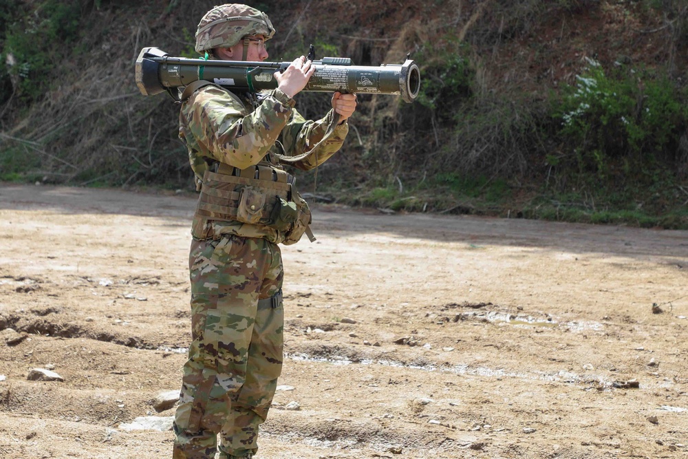 Soldiers train for the Expert Soldier, Infantry, Medical Badge.