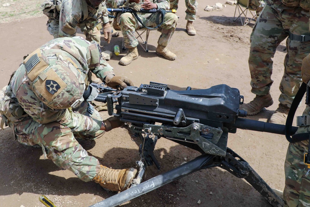 Soldiers train for the Expert Soldier Badge competition.