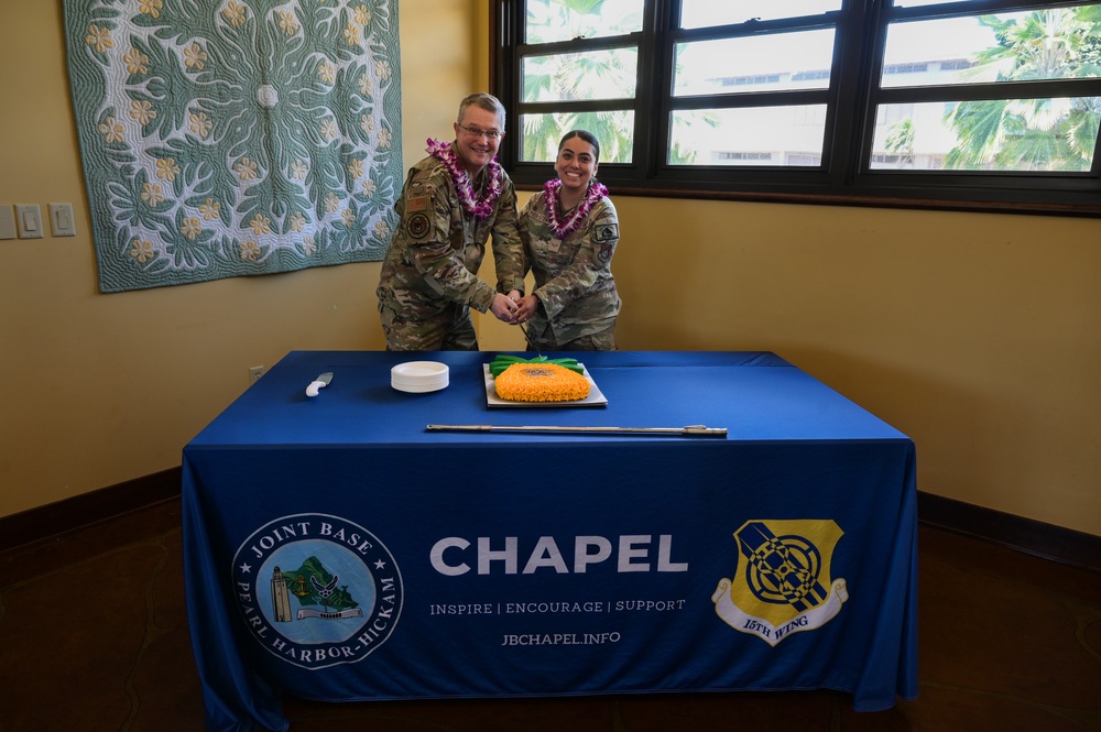 Chief of Chaplains celebrates Chaplain Corp’s 75th Anniversary with Team Hickam