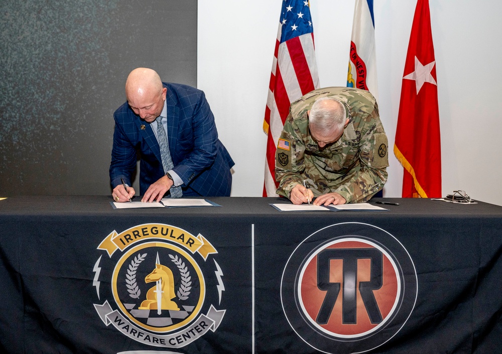 W.Va. Guard and Irregular Warfare Center sign Memorandum of Understanding