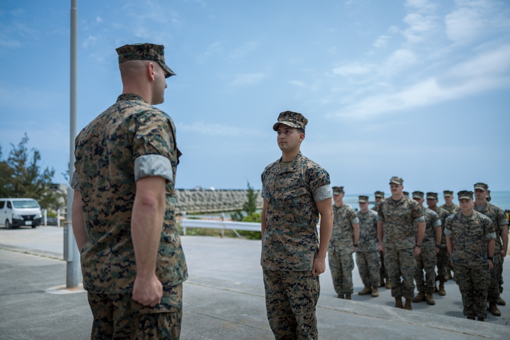 Cpl. Carlos Orozco’s Reenlistment Ceremony