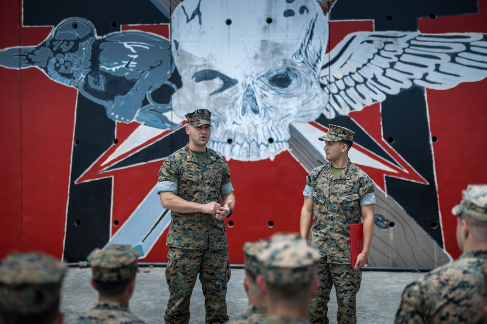 Cpl. Carlos Orozco’s Reenlistment Ceremony