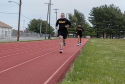 Capt. Zachary Grimes runs an 800 meter sprint time trial [Image 1 of 4]