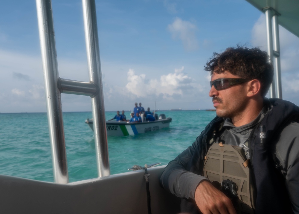 Water survival information exchange with Djiboutian Coast Guard