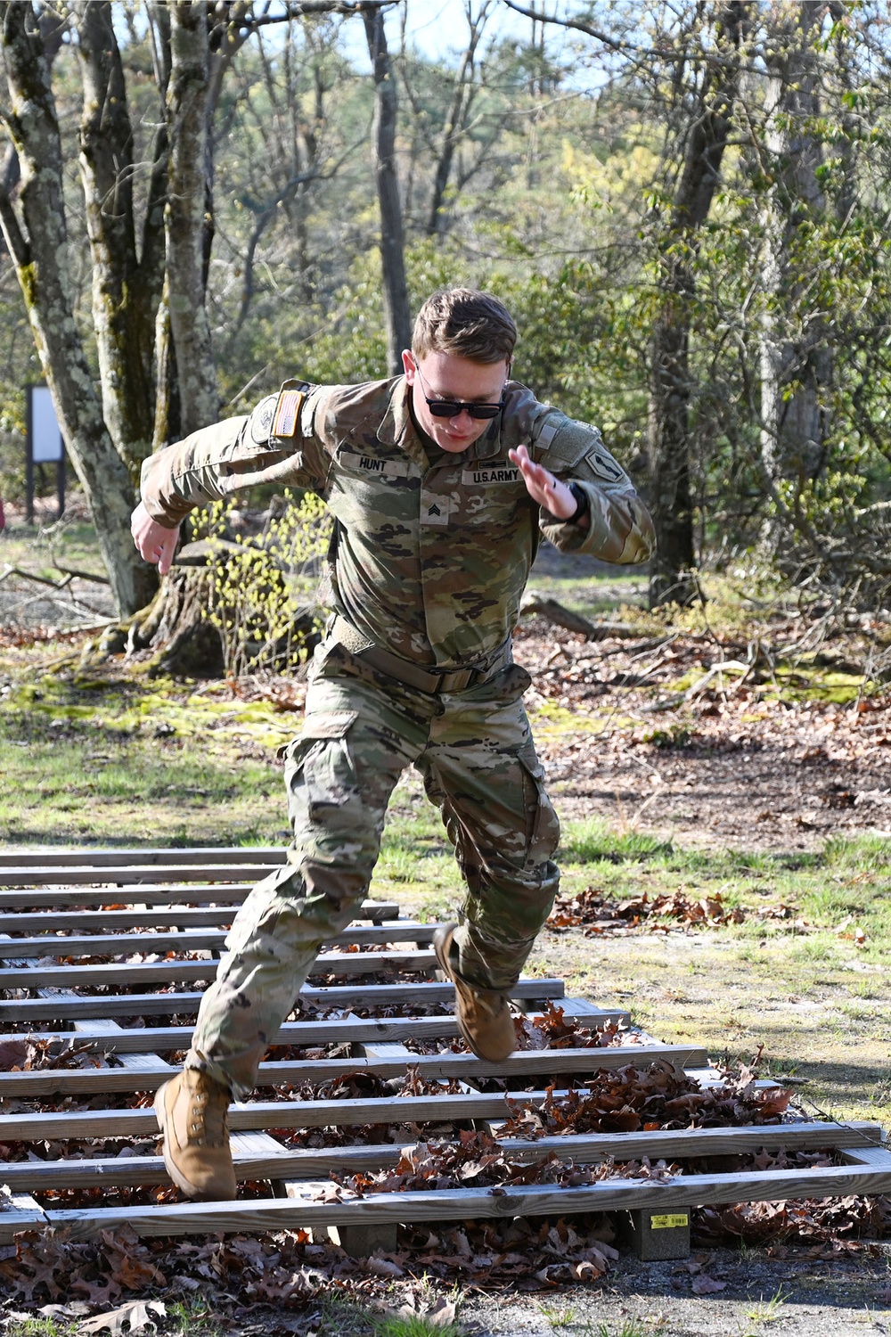 Joint Base McGuire-Dix-Lakehurst – US Army Reserve. USARC CIOR Competitive Camp. obstacle course. 23 April 2024