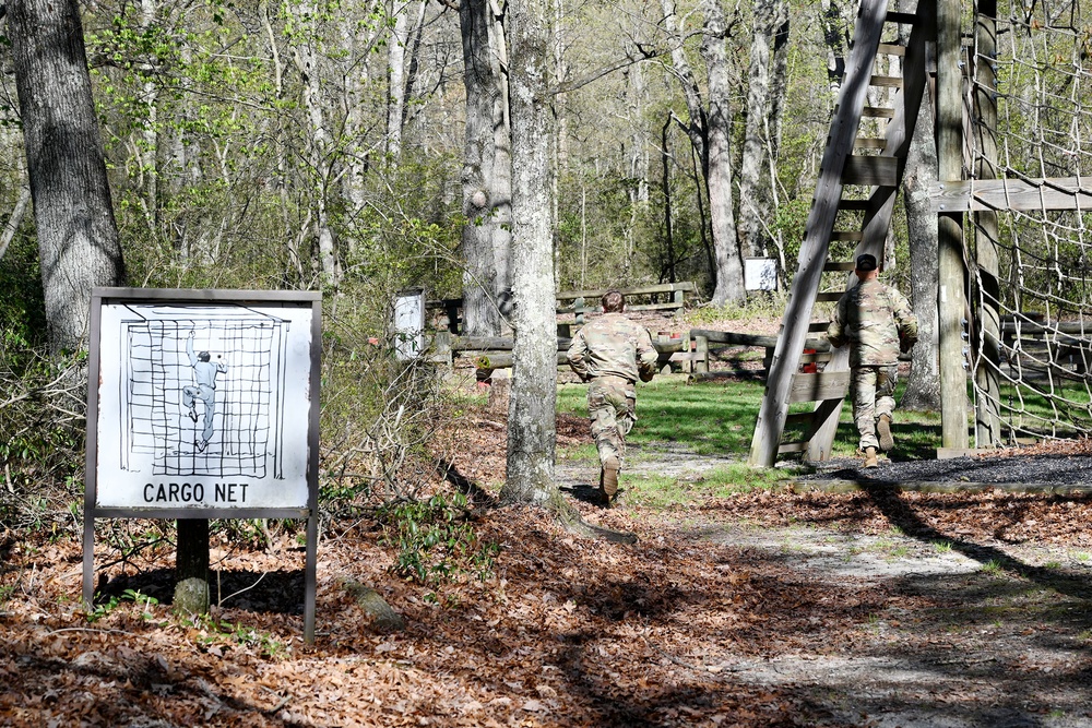 Joint Base McGuire-Dix-Lakehurst – US Army Reserve. USARC CIOR Competitive Camp. obstacle course. 23 April 2024