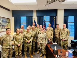 Lt. Gen. Linda Hurry and her AFMC team