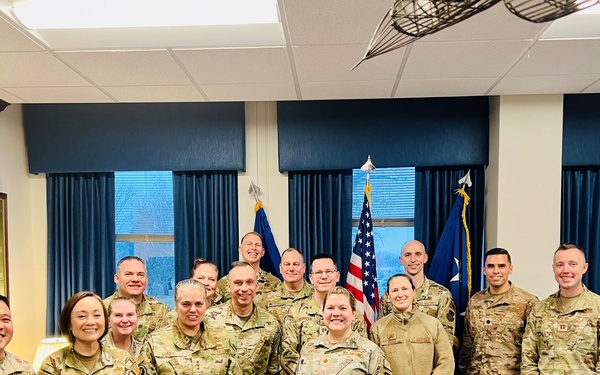 Lt. Gen. Linda Hurry and her AFMC team