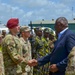 Secretary of Defense Lloyd Austin Visits With U.S. and Kenyan Service Members Stationed at Manda Bay, Kenya