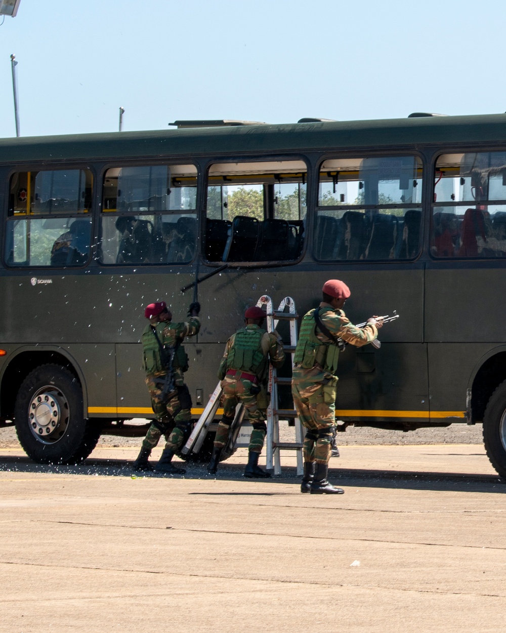 Zambia Army hosts military demonstration during African Land Forces Summit 2024