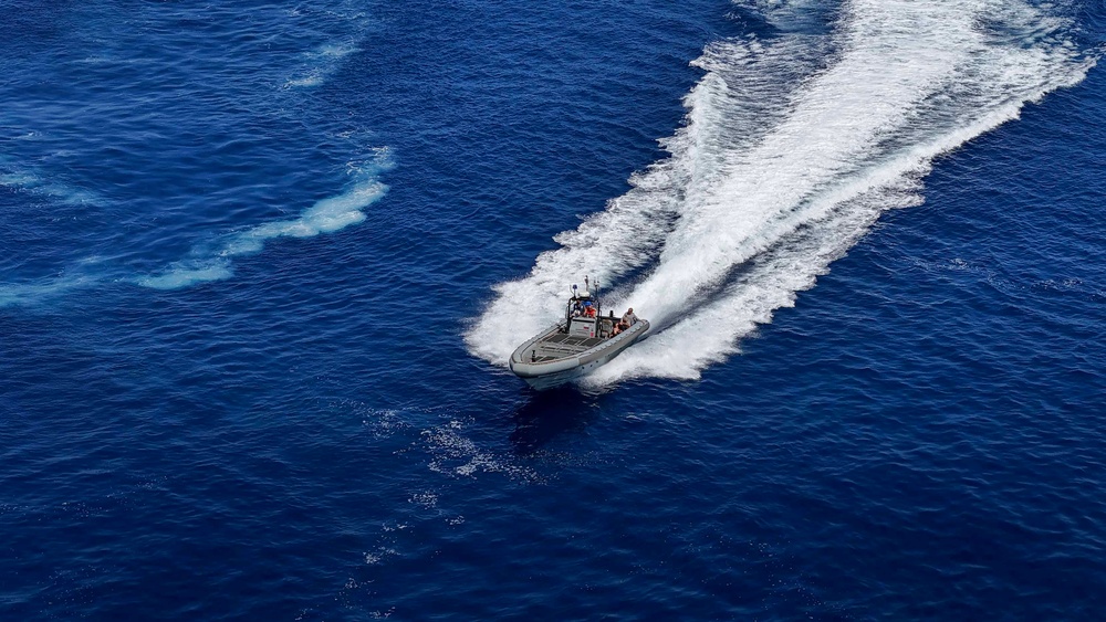 Swim Call Aboard USS Harpers Ferry