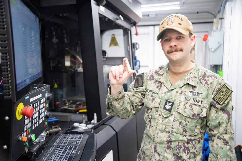 3D Printing Creates New Possibilities onboard USS San Diego (LPD 22)