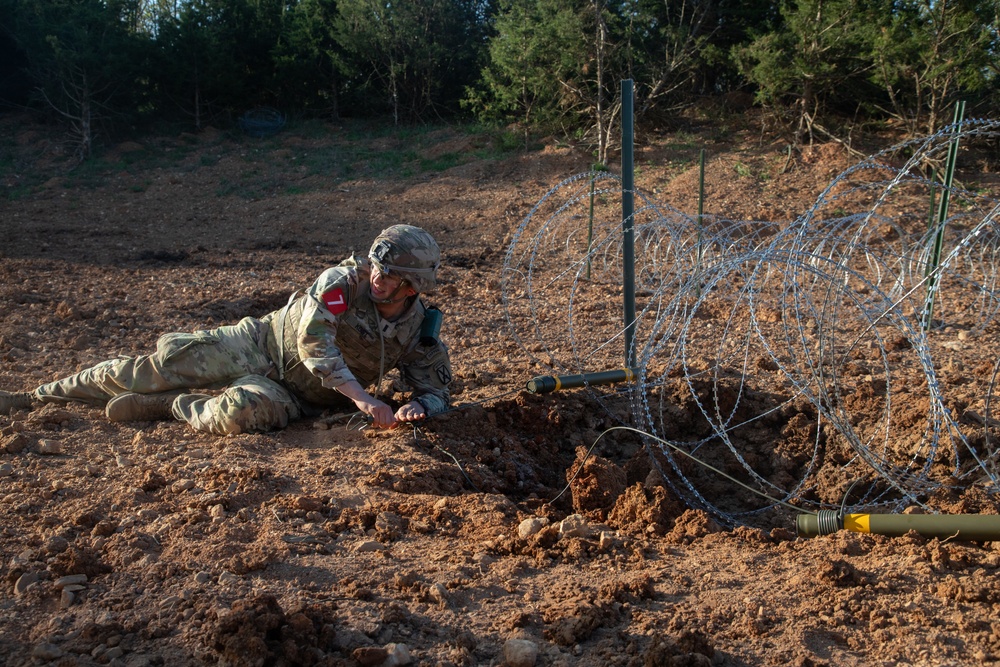 10th Mountain Soldiers take on Sapper Stakes on day three of the 2024 best sapper competition