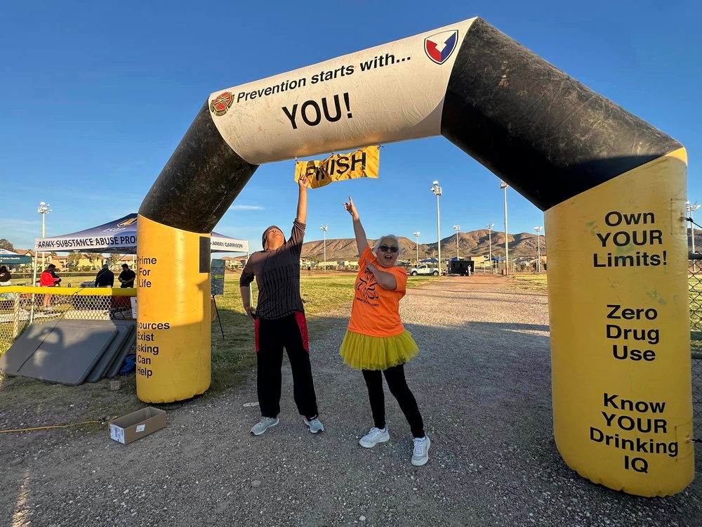 Fort Irwin Teams Up for Prevention during ASAP Color Run