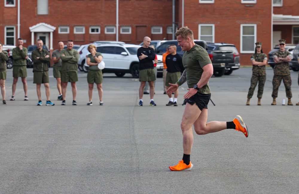 U.S. Marines and Royal Marines Conduct the Royal Marine Fitness Test During the 2024 Fittest Instructor Competition