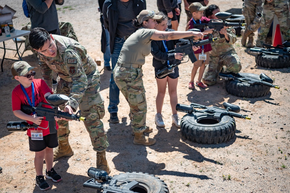 944th FW Operation Reserve Kids 2024: Paintballs down range with Security Forces