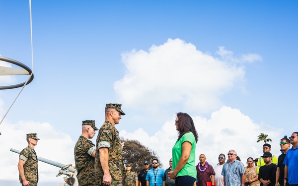Honoring the Grind: MCIPAC Commanding General Recognizes U.S. Service Members and Civilians for their Support of MCBH
