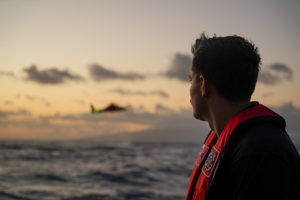 U.S. Coast Guard Station Honolulu, Air Station Barbers Point conduct night helicopter training