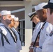 Robert E. Bush Naval Hospital conducts command dress white inspection