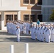 Robert E. Bush Naval Hospital conducts command dress white inspection