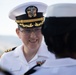Robert E. Bush Naval Hospital conducts command dress white inspection