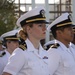 Robert E. Bush Naval Hospital conducts command dress white inspection