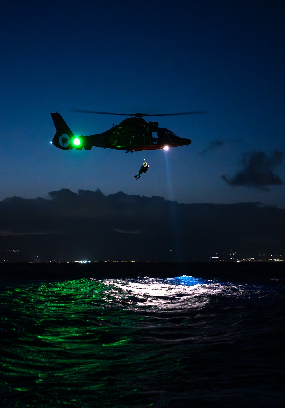 U.S. Coast Guard Air Station Barbers Point conducts nighttime training