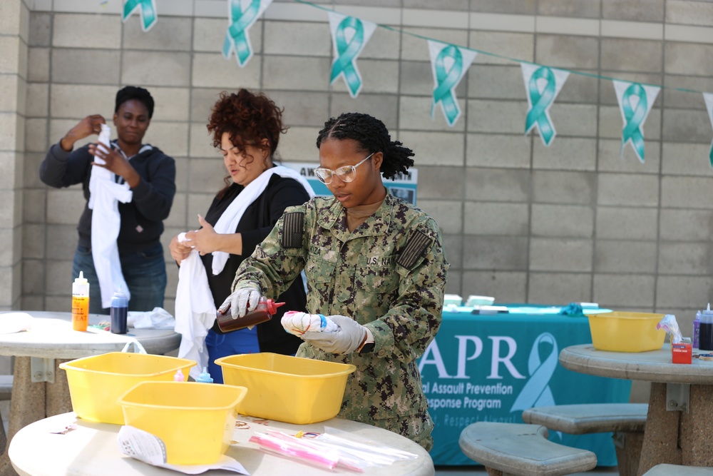 SAPR Month and Teal Tie Dye Event: NHC Lemoore and branch health clinics join to bring awareness to sexual assault and harassment