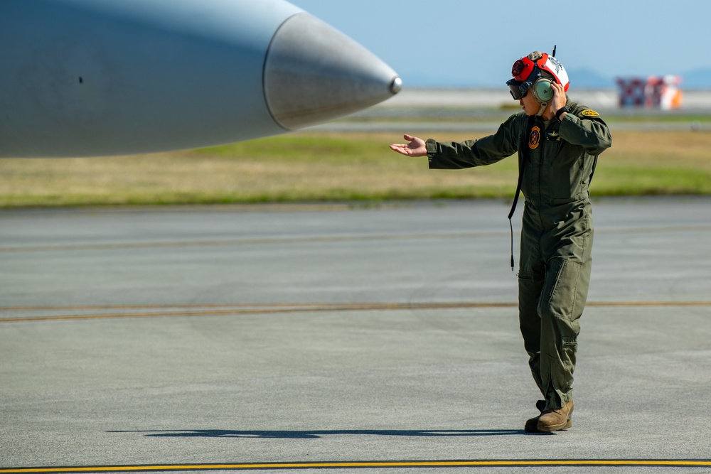 VMFA(AW)-224 conducts Hot Refueling at MCAS Iwakuni