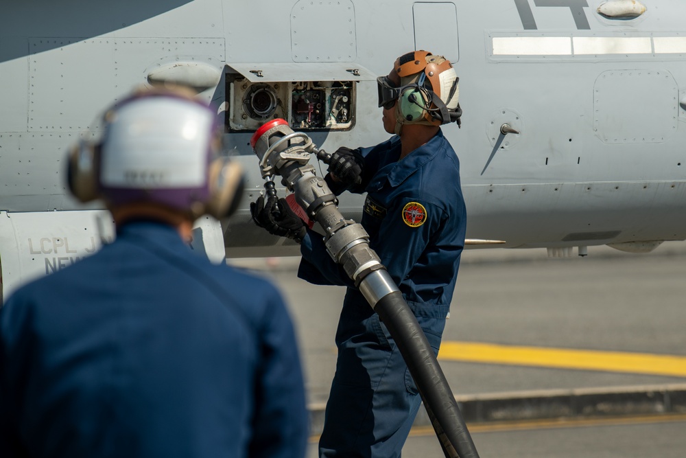 VMFA(AW)-224 conducts Hot Refueling at MCAS Iwakuni