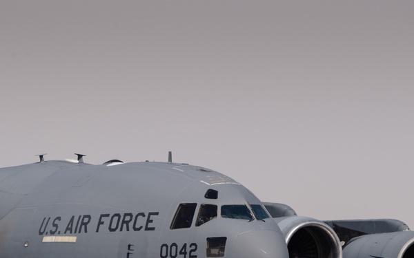 C-17 lands in CENTCOM