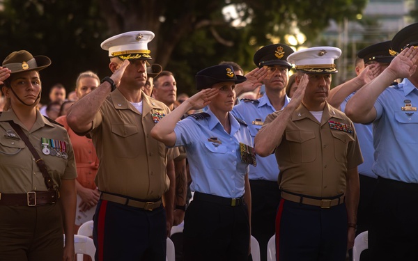 MRF-D 24.3: Marines and Sailors honor Anzac Day in Darwin