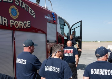 U.S., Spanish fire departments host equipment familiarization training