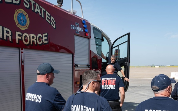 U.S., Spanish fire departments host equipment familiarization training