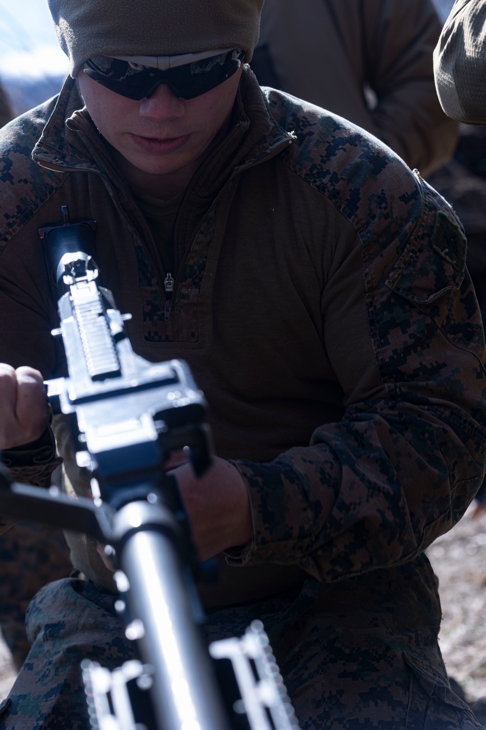 12 MLR Marines M240B Familiarization