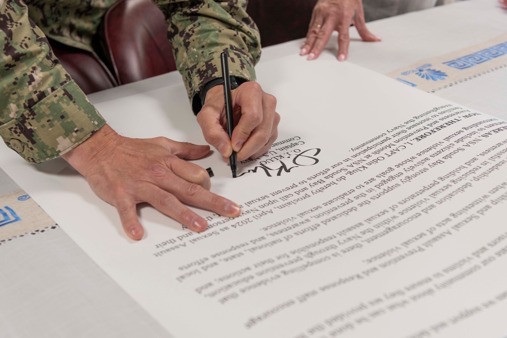 NSA Souda Bay 2024 SAAPM Proclamation Signing