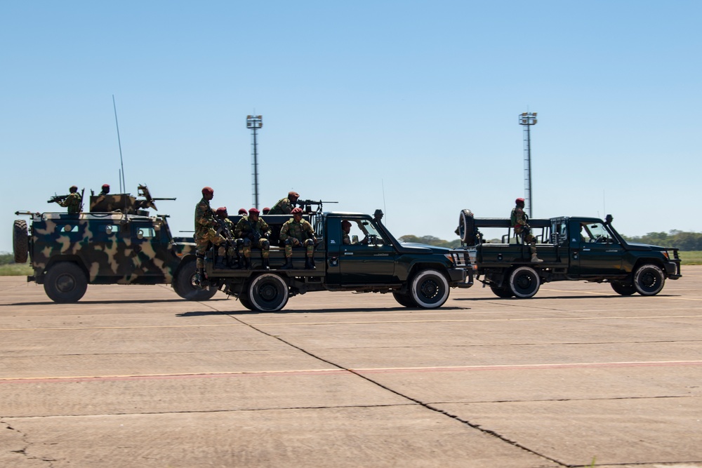 Zambia Army hosts military demonstration during African Land Forces Summit 2024