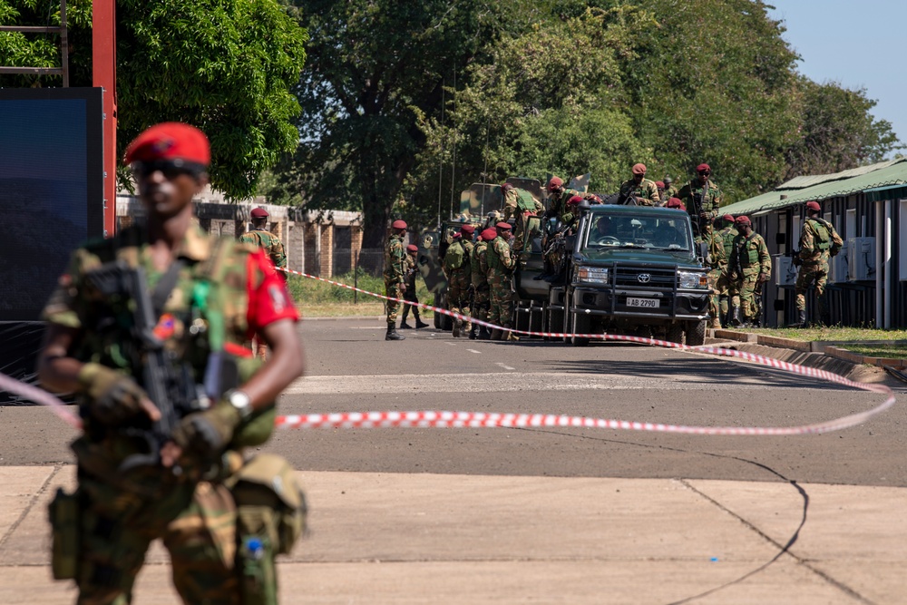 Zambia Army hosts military demonstration during African Land Forces Summit 2024