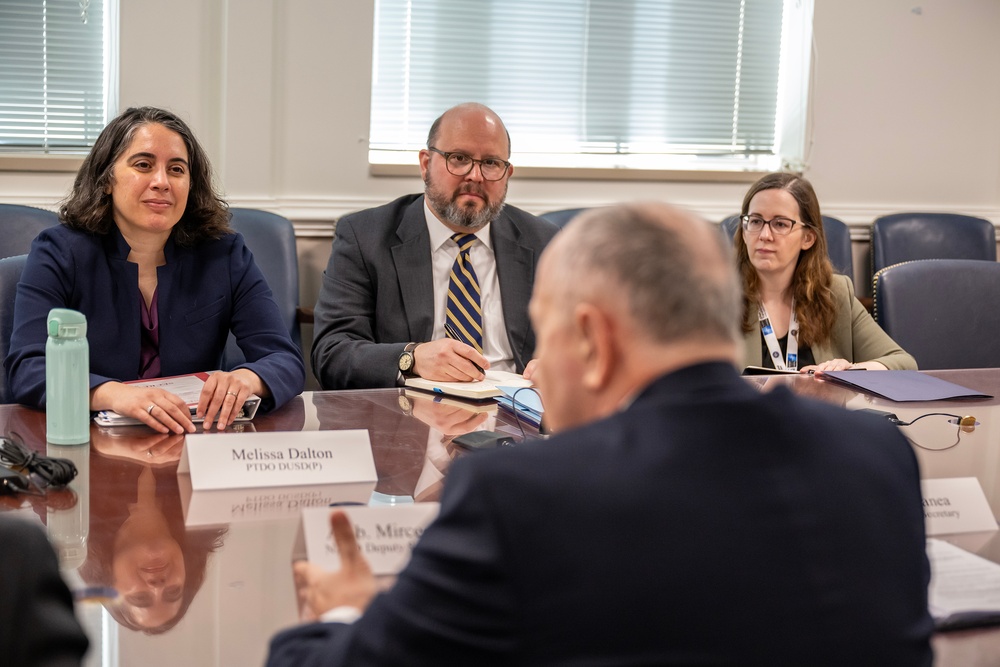 The Honorable Melissa Dalton meets with NATO Deputy Sec Gen