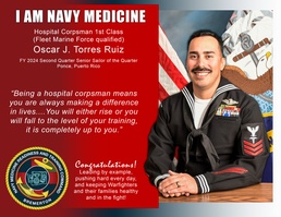 I am Navy Medicine – HM1 (FMF) Oscar J. Torres Ruiz – stationed at NMRTC Bremerton