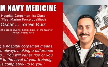 I am Navy Medicine – HM1 (FMF) Oscar J. Torres Ruiz – stationed at NMRTC Bremerton