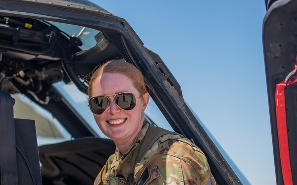 CW2 Oceana Chamberlin takes first flight as pilot in command with all female crew