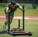 U.S. Marines and Royal Marines compete in the Double-up competition during the 2024 Fittest Instructor Competition