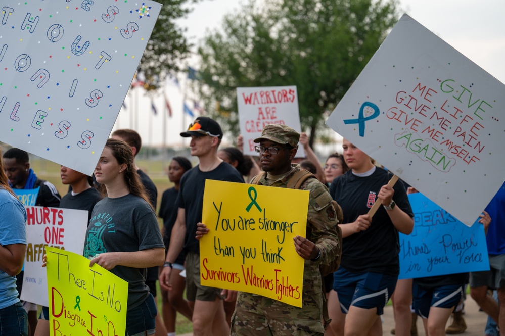 37th Training Wing Participates in Joint Base San Antonio Take Back the Night