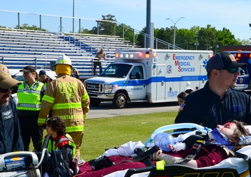 NMCCL Transport Team participates in DWI crash reenactment