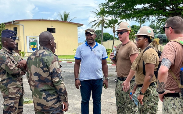 NMCB 11 at work in Gabon