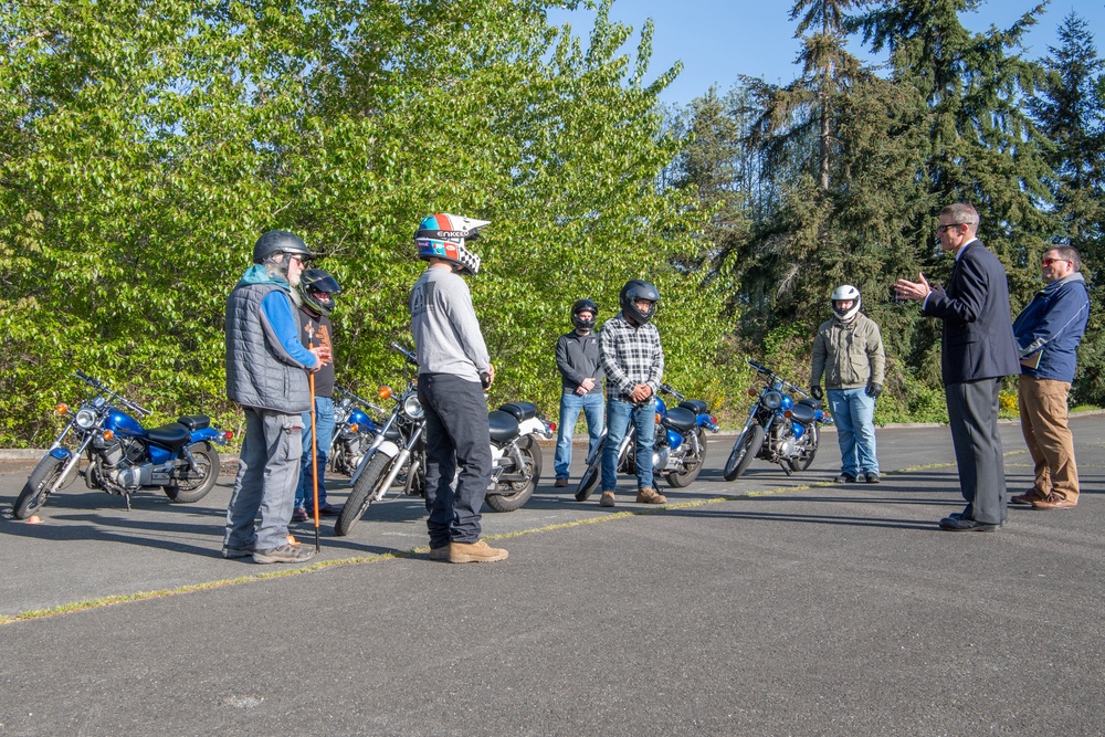 Deputy Assistant Secretary of the Navy (Safety) Visits Keyport Sailors for Motorcycle Safety Month