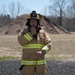 104th Fighter Wing firefighters are tested during a live fire training